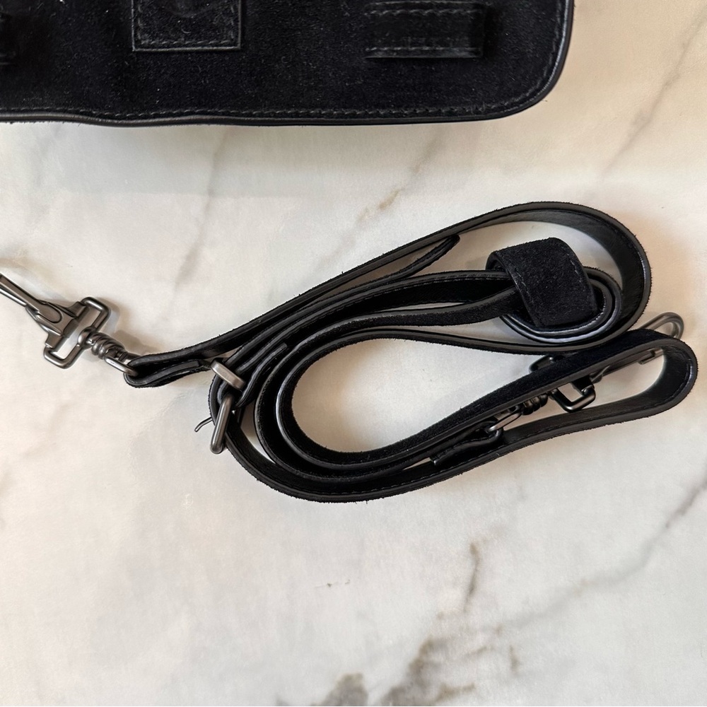 Proenza Schouler PS1 Mini Crossbody in Black Soft Suede - Picture 10 of 16